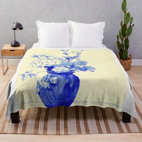 Item preview, Blue Pen Floral Still Life designed and sold by lautir.