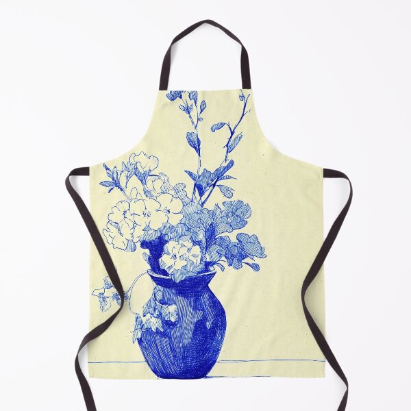Item preview, Blue Pen Floral Still Life designed and sold by lautir.