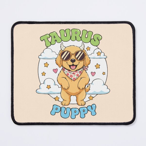 Item preview, Taurus Puppy Zodiac Cute Golden Retriever Dog Design - Horoscope Art designed and sold by The Real Life Symphony.