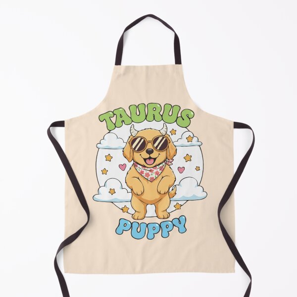 Item preview, Taurus Puppy Zodiac Cute Golden Retriever Dog Design - Horoscope Art designed and sold by The Real Life Symphony.
