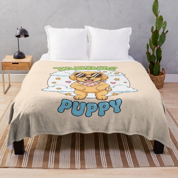 Item preview, Taurus Puppy Zodiac Cute Golden Retriever Dog Design - Horoscope Art designed and sold by The Real Life Symphony.