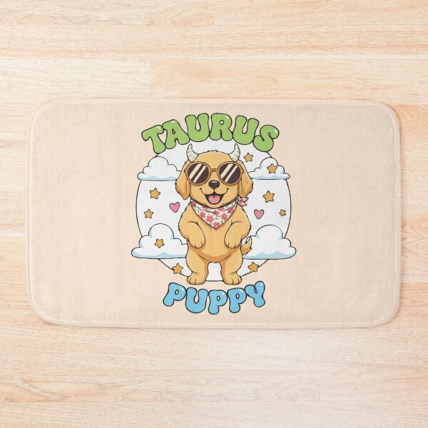 Item preview, Taurus Puppy Zodiac Cute Golden Retriever Dog Design - Horoscope Art designed and sold by The Real Life Symphony.