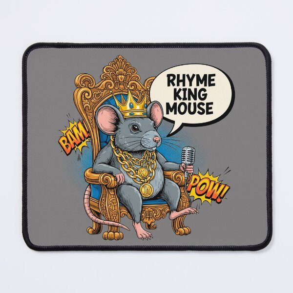 Item preview, Comic Book Style Rapper Mouse Rhyme King Graphic designed and sold by SholoStudio.