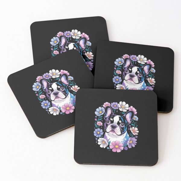 Item preview, Watercolor Floral Boston Terrier Mama Dog Lover Mother's Day  designed and sold by MathisBellanger.