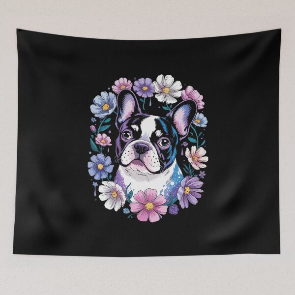Item preview, Watercolor Floral Boston Terrier Mama Dog Lover Mother's Day  designed and sold by MathisBellanger.