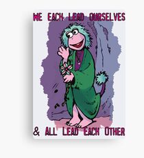Fraggle Rock TV Show 80s Muppets Cartoon Comic Mokey Canvas Print