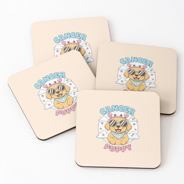 Item preview, Cancer Puppy Zodiac Cute Golden Retriever Dog Design - Horoscope Art designed and sold by The Real Life Symphony.
