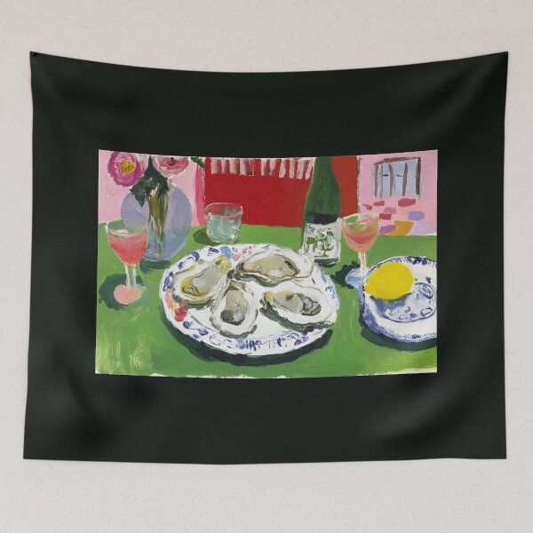 Item preview, When Oysters, Wine and Color Share the Same Table: An Ode to Joyful Dining and Artistic Abundance designed and sold by OlfactoART Studio.