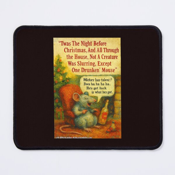 Item preview, One Drunken' Mouse – Christmas Card And Gift Chaos designed and sold by Rick London Gifts.