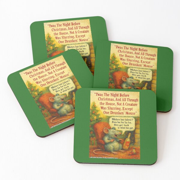 Item preview, One Drunken' Mouse – Christmas Card And Gift Chaos designed and sold by Rick London Gifts.