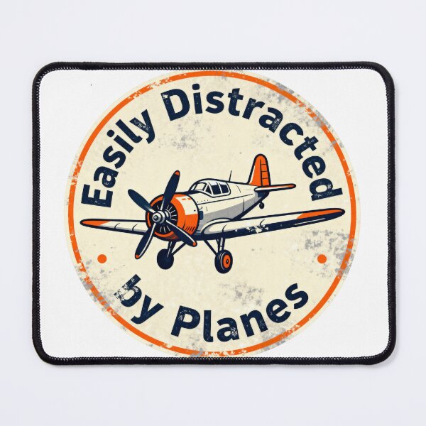 Item preview, Easily Distracted by Planes – aviation enthusiast designed and sold by w66aboo.