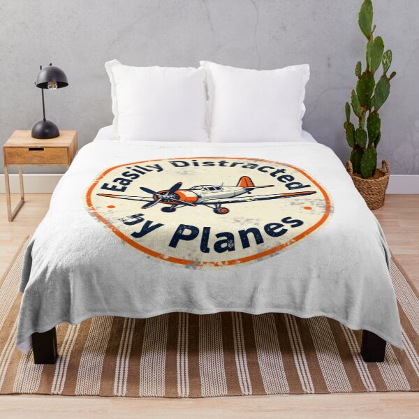 Item preview, Easily Distracted by Planes – aviation enthusiast designed and sold by w66aboo.