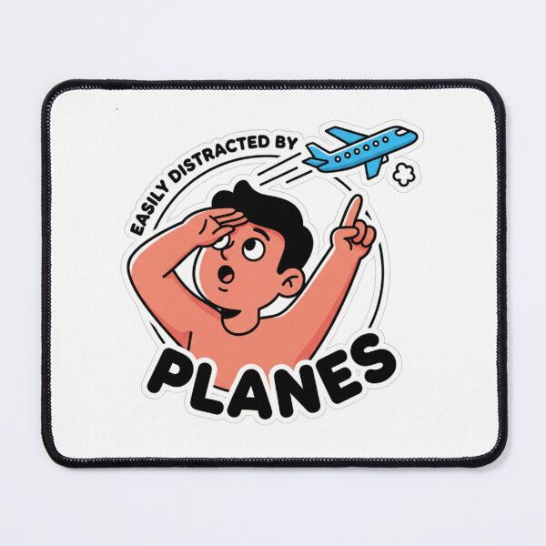 Item preview, Easily Distracted by Planes – airplane spotting designed and sold by w66aboo.
