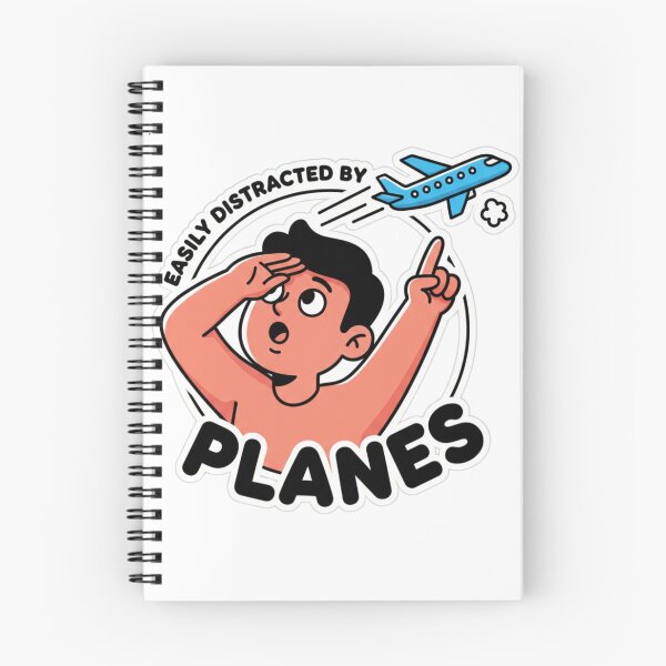 Item preview, Easily Distracted by Planes – airplane spotting designed and sold by w66aboo.
