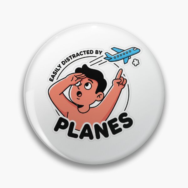 Item preview, Easily Distracted by Planes – airplane spotting designed and sold by w66aboo.
