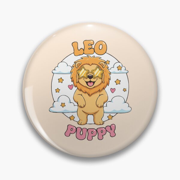 Item preview, Leo Puppy Zodiac Cute Golden Retriever Dog Design - Horoscope Art designed and sold by The Real Life Symphony.