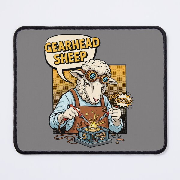 Item preview, Vintage Comic Book Gearhead Sheep Funny designed and sold by SholoStudio.