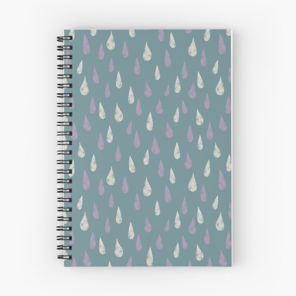 Item preview, Raindrops Pattern - Misty Blue, Purple and White designed and sold by Daniel Bevis Design.