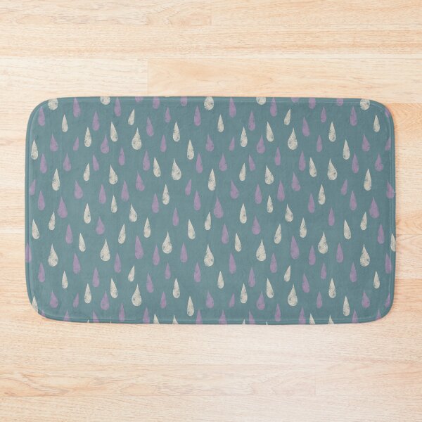 Item preview, Raindrops Pattern - Misty Blue, Purple and White designed and sold by Daniel Bevis Design.