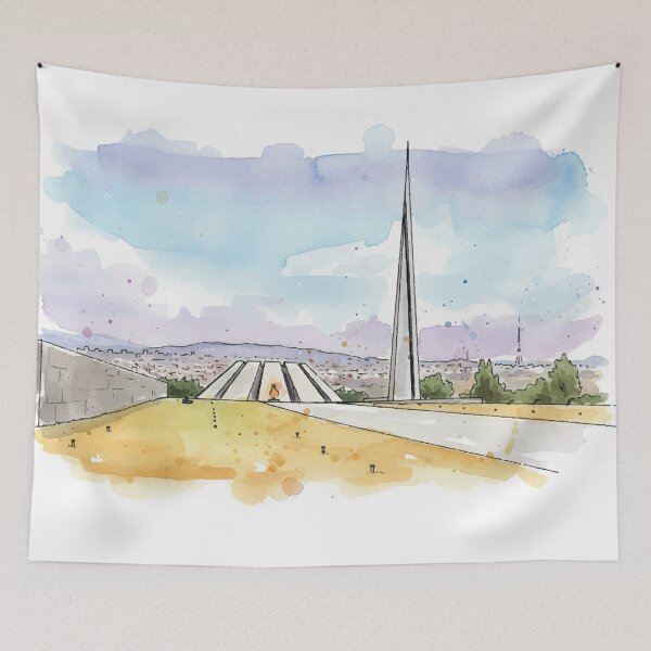 Item preview, Tsitsernakaberd Armenian Genocide Memorial | Yerevan Monument & Museum Art designed and sold by NareArt.
