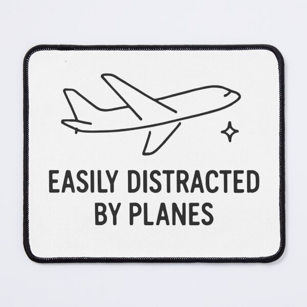 Item preview, Easily Distracted by Planes – funny aviation designed and sold by w66aboo.