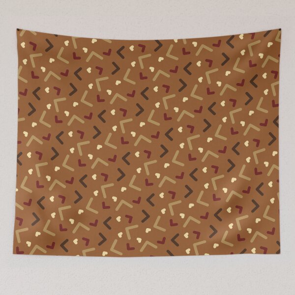 Item preview, Beautiful Brown Memphis Pattern-  Retro 90s Mid Century Cute Geometric Abstract designed and sold by RoyalStarsPatts.