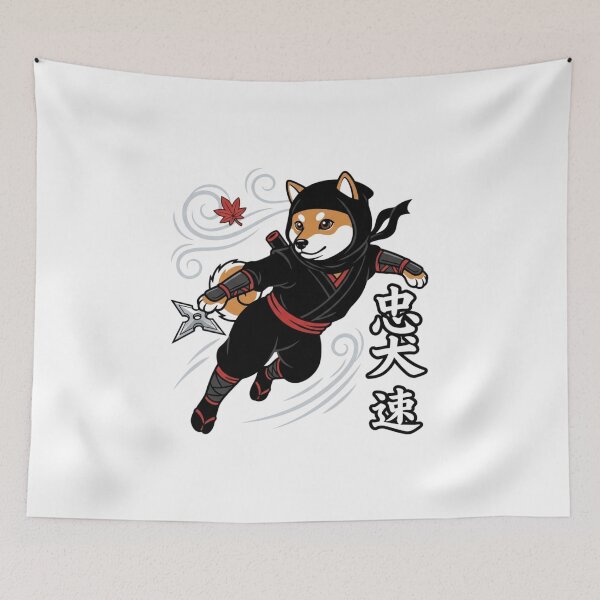 Item preview, Kawaii Shiba Inu Ninja Cute Mascot for Anime Fans designed and sold by chattsuede.