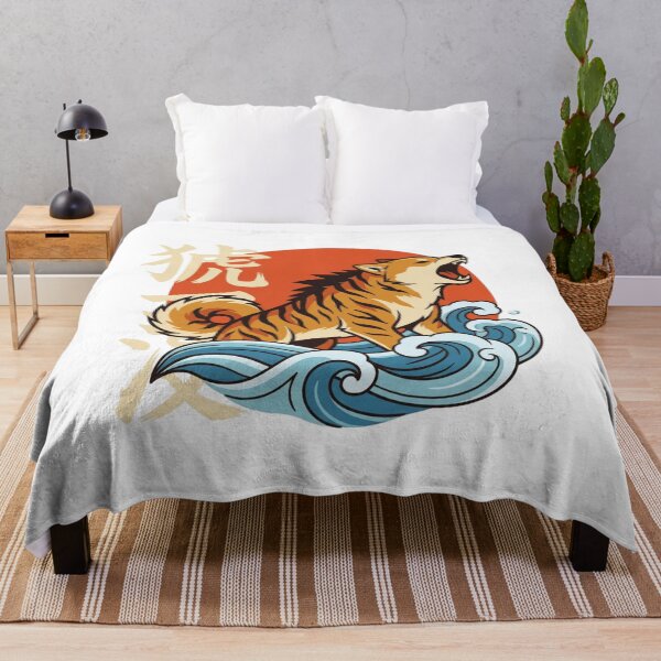 Item preview, Tiger Shiba Inu Japanese Wave Ukiyo-e Art designed and sold by chattsuede.