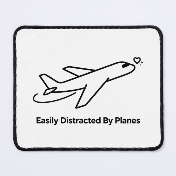 Item preview, Easily Distracted by Planes – funny pilot aviation designed and sold by w66aboo.