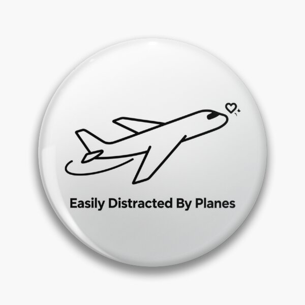 Item preview, Easily Distracted by Planes – funny pilot aviation designed and sold by w66aboo.