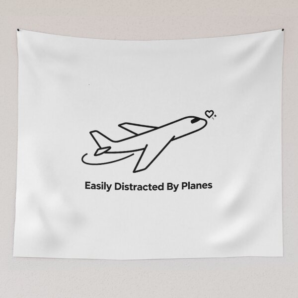 Item preview, Easily Distracted by Planes – funny pilot aviation designed and sold by w66aboo.