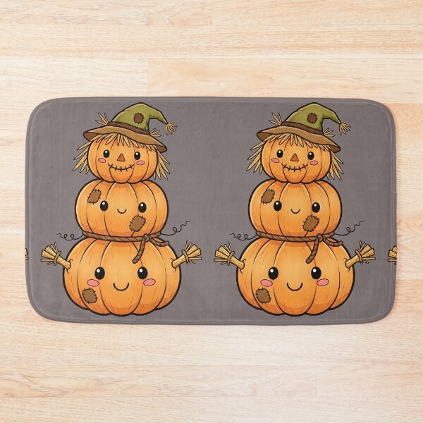 Item preview, Three-Stacked Smiling Pumpkin – Cute Halloween Tower designed and sold by LMDIGITAL6.