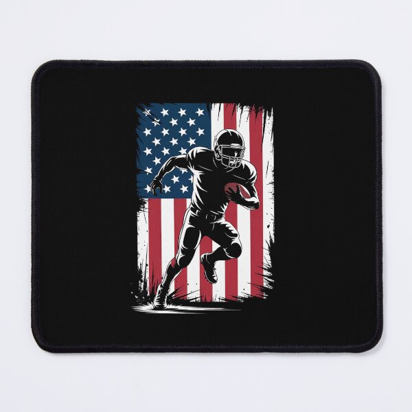 Item preview, American Flag Football Player Patriotic Sports designed and sold by PowAcademy.