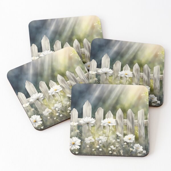 Item preview, Daisies by Fence designed and sold by CalmnessbyChoice.