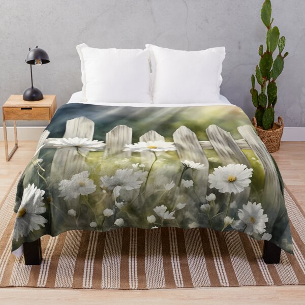 Item preview, Daisies by Fence designed and sold by CalmnessbyChoice.