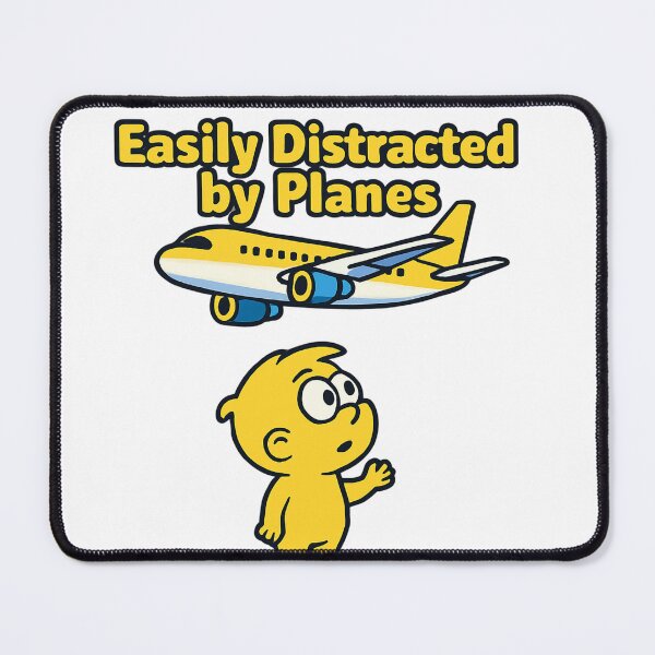 Item preview, Easily Distracted by Planes – aviation spotting designed and sold by w66aboo.