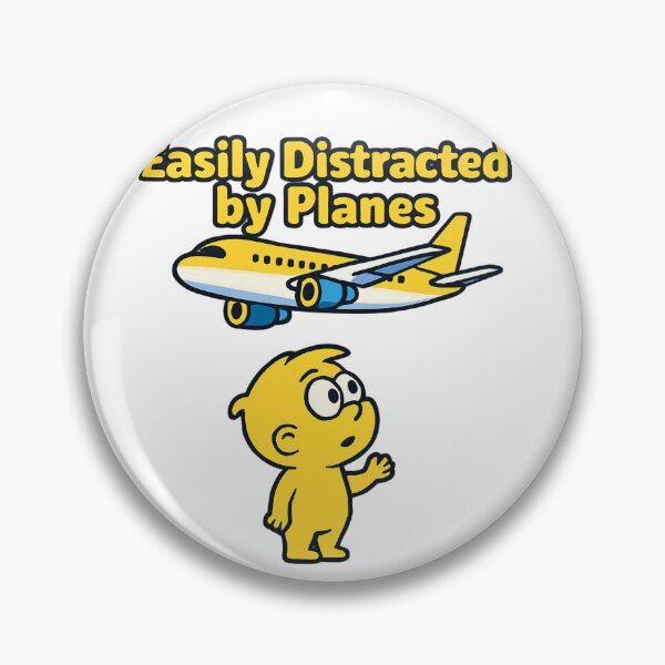 Item preview, Easily Distracted by Planes – aviation spotting designed and sold by w66aboo.