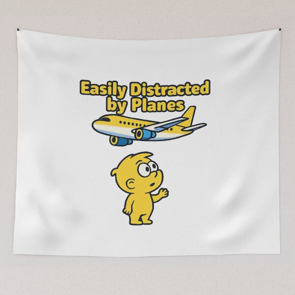 Item preview, Easily Distracted by Planes – aviation spotting designed and sold by w66aboo.