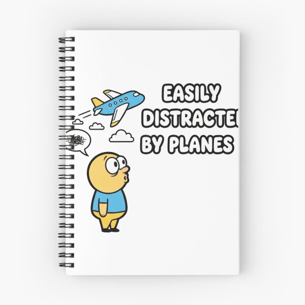 Item preview, Easily Distracted by Planes – funny pilot aviation lover  designed and sold by w66aboo.