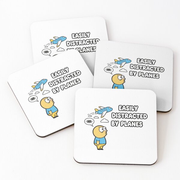 Item preview, Easily Distracted by Planes – funny pilot aviation lover  designed and sold by w66aboo.