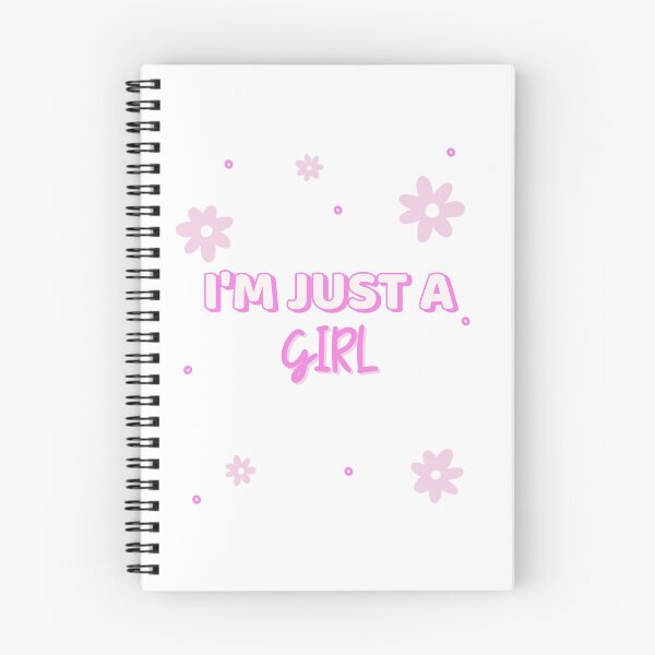 Item preview, I'm Just a Girl Cute Pink Floral Aesthetic Girly Design designed and sold by FusionTeeDesign.
