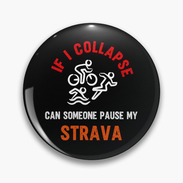 Item preview, If I Collapse Can Someone Pause My Strava – Funny Triathlon Quote – Running Cycling Swimming Humor – Strava Athlete Gift for Triathletes & Fitness Lovers designed and sold by BMLprint ⭐⭐⭐⭐⭐.
