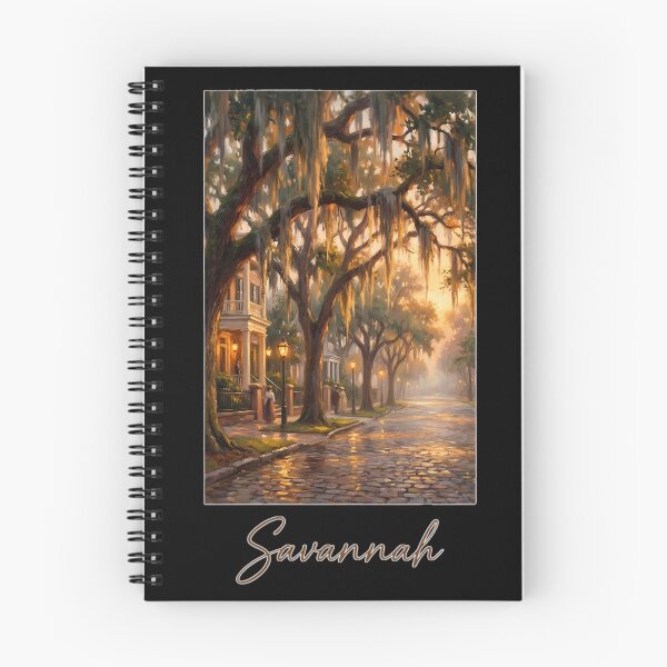 Item preview, Savannah Live Oak Avenue - Golden Hour Fountain Poster designed and sold by Digital Dreams Arts.