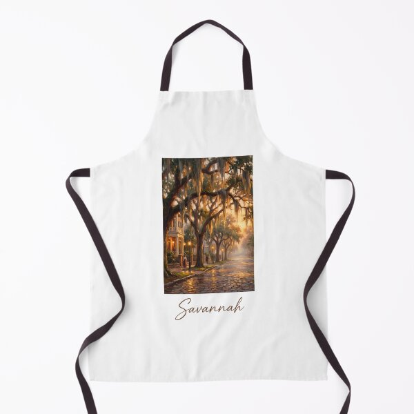 Item preview, Savannah Live Oak Avenue - Golden Hour Fountain Poster designed and sold by Digital Dreams Arts.