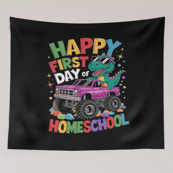 Item preview, Happy First Day Of Homeschool Dinosaur Boys designed and sold by CombatTask.