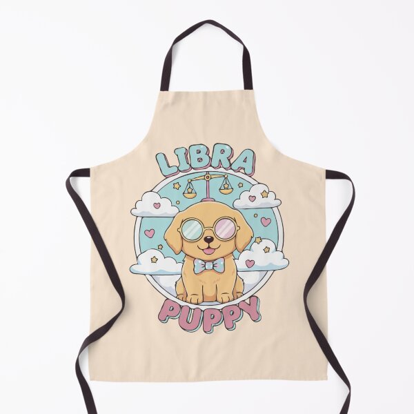Item preview, Libra Puppy Zodiac Cute Golden Retriever Dog Design – Horoscope Art designed and sold by The Real Life Symphony.