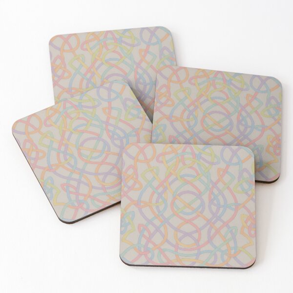 Item preview, Soft Pastel Celtic Knot Abstract Pattern designed and sold by ArtComixHaven.