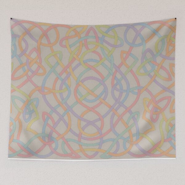 Item preview, Soft Pastel Celtic Knot Abstract Pattern designed and sold by ArtComixHaven.