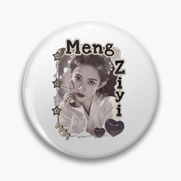 Item preview, Meng Ziyi (孟子义) Chinese Actress Art Chinese Celebrity Illustration Scrapbook Collage Cozy Y2K Vintage Design designed and sold by HELL0WBELLO.