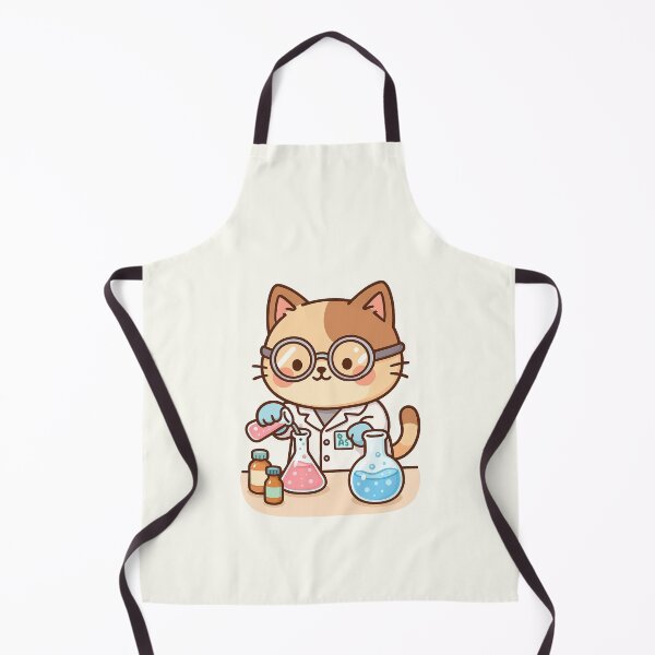 Item preview, Cute Chemist Cat Cartoon designed and sold by HoopeStylee.
